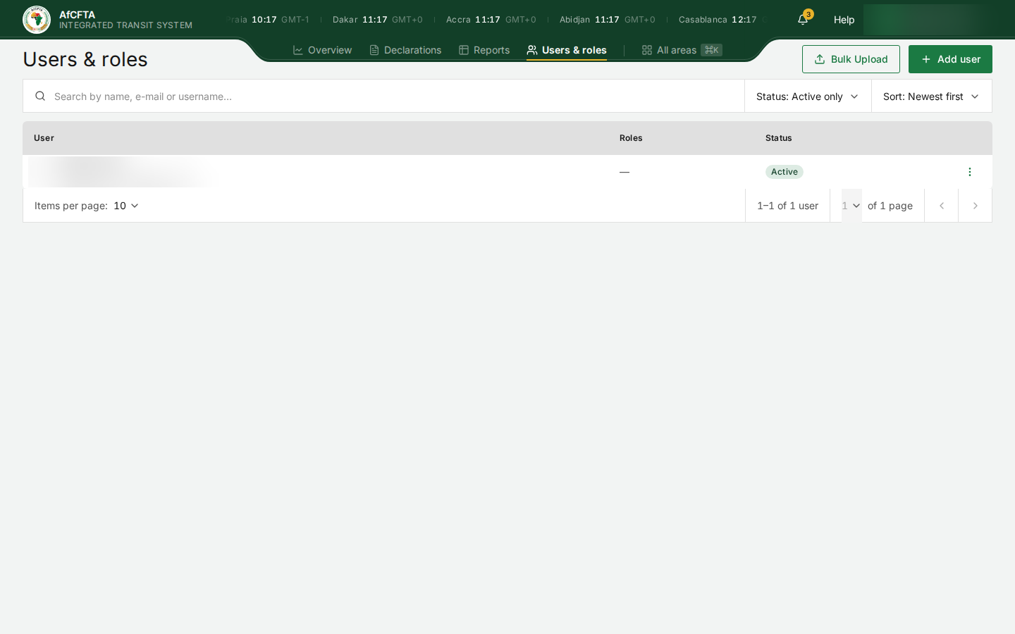 Users as IGAD: no tabs, one account